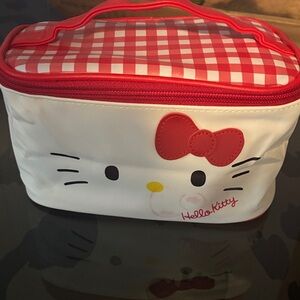 Hello Kitty Red and White Makeup Bag